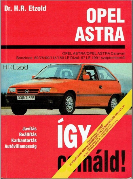 Opel Asztra F kziknyv