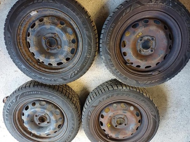 Opel Corsa C (2000-2010) 14" 4X100 Lemezfelni Garnitra 4 vszakos Gu