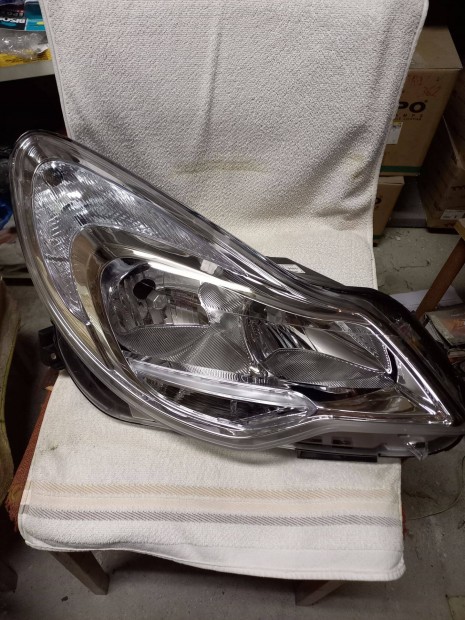 Opel Corsa D 2011.03.01-2014.08.31 FSZ H7/H1+nappalifény jobb króm h.(