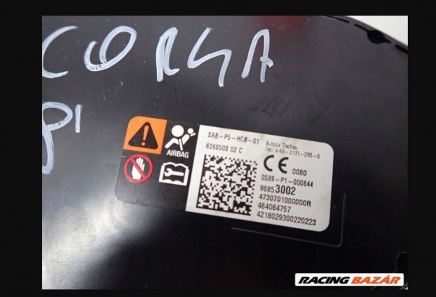 Opel Corsa E jobb ülés légzsák 96853002