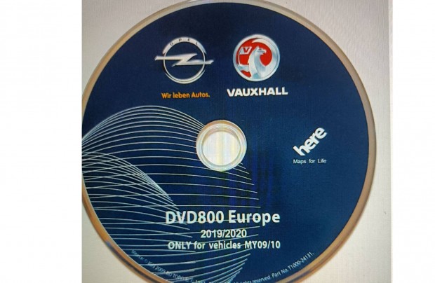 Opel DVD800 Navi 2019/2000 Vadi uj CD europa