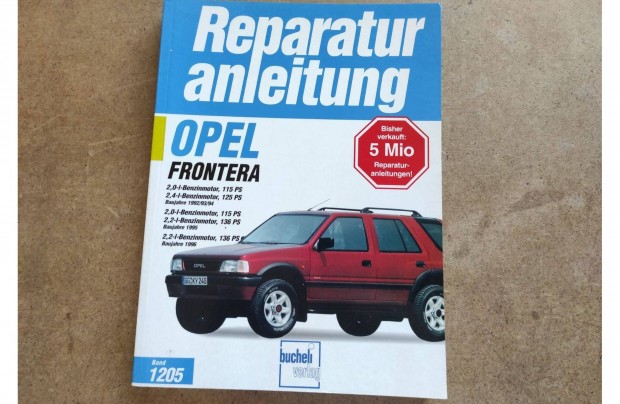 Opel Frontera Benzin javtsi karbantartsi knyv