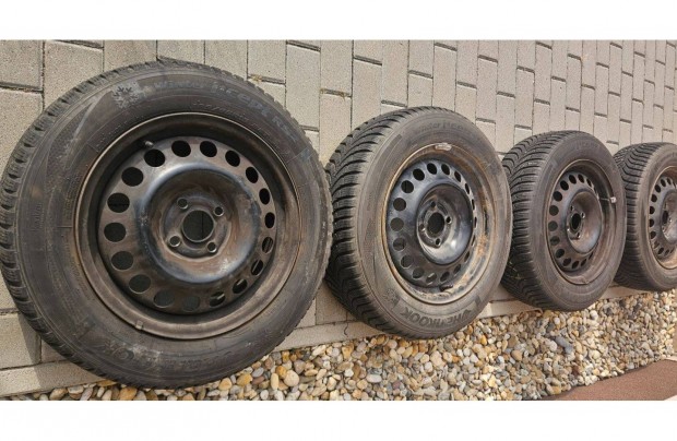 Opel GM Acélfelni 6Jx15H2 ET49 Hankook téli gumival 185/65R15
