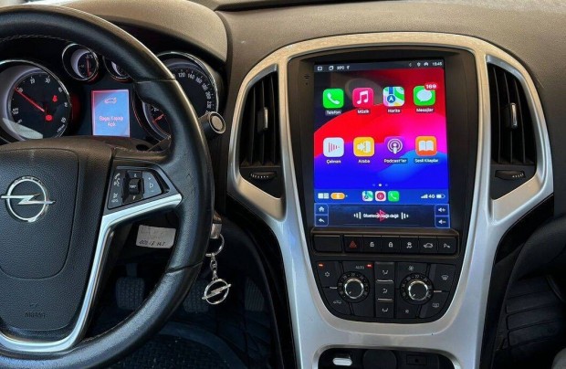 Opel J Astra Tesla Android Kijelző Rádió Multimédia Navigáció Carplay