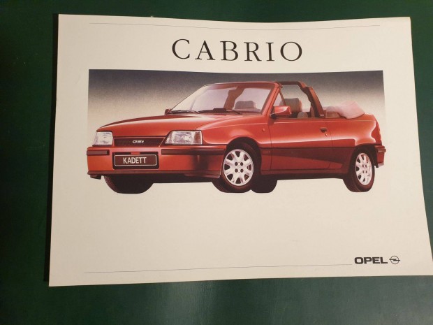 Opel Kadett Cabrio prospektus