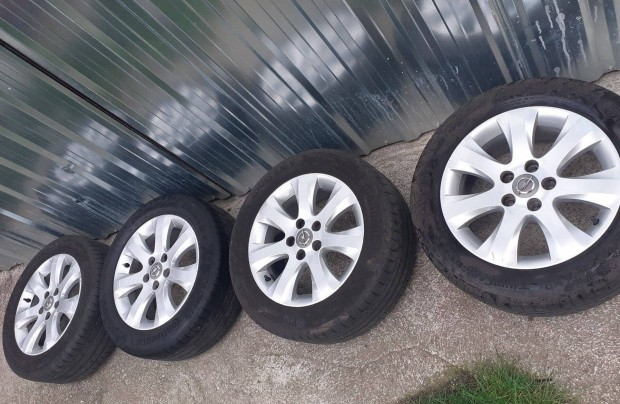 Opel Meriva gyári alufelni 205/55 R16 Conti nyári gumik