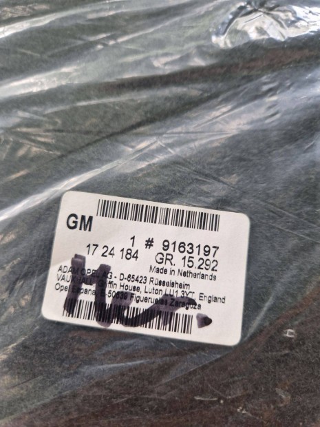 Opel Meriva szövetszőnyeg garnitúra 9163197