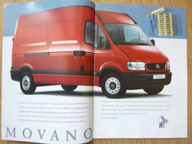 Opel Movano (A) prospektus - 2001, magyar nyelv