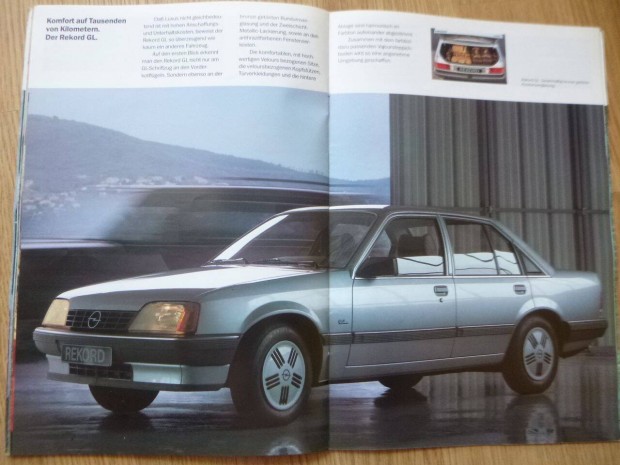 Opel Rekord prospektus - 1985, nmet nyelv