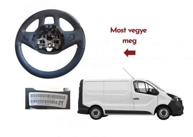 Opel Vauxhall Vivaro X82 kormány légzsák nélkül 34138170BB
