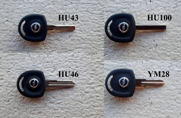 Opel Vectra Omega Zafira Calibra, Daewoo Kalos kulcsház nyers kulcs