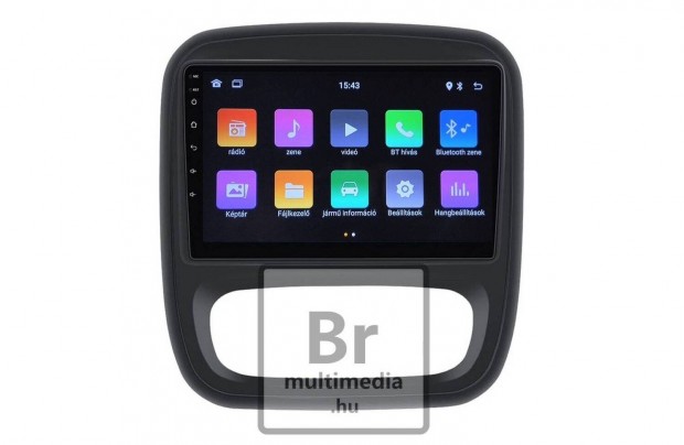 Opel Vivaro Android 2Din Rdi Multimdia Navigci Fejegysg Carplay