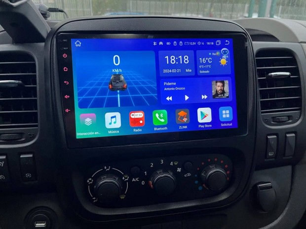 Opel Vivaro Carplay Multimdia Android GPS Rdi Tolatkamerval