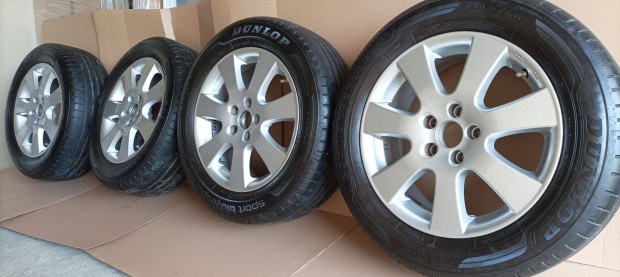 Opel alufelni 16" 5x105 + Dunlop nyárigumi garnitúra