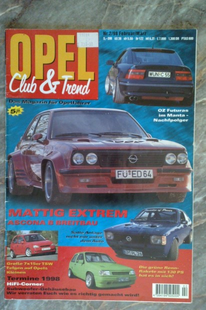 Opel club & trend újság 1998 február