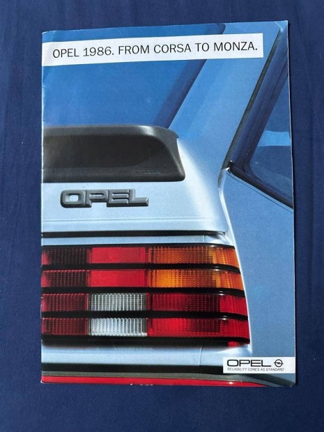 Opel gyri angol nyelv katalgus 1986