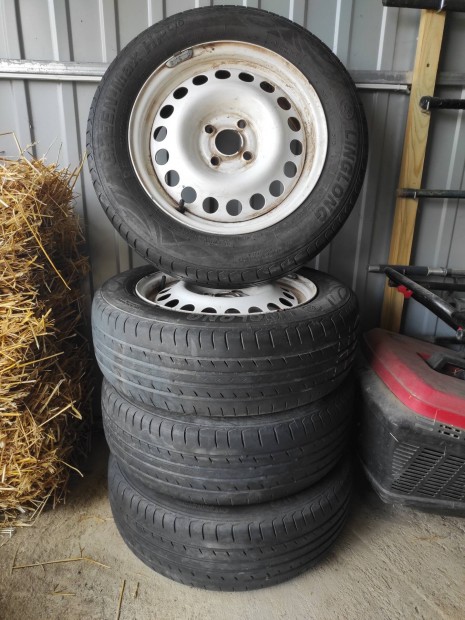 Opel lemezfelni, gumi, abroncs 15"