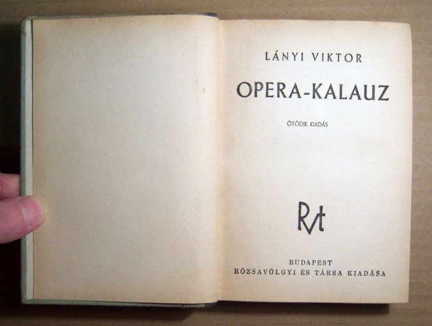 Opera-Kalauz (Lnyi Viktor) 1943 (8kp+tartalom)