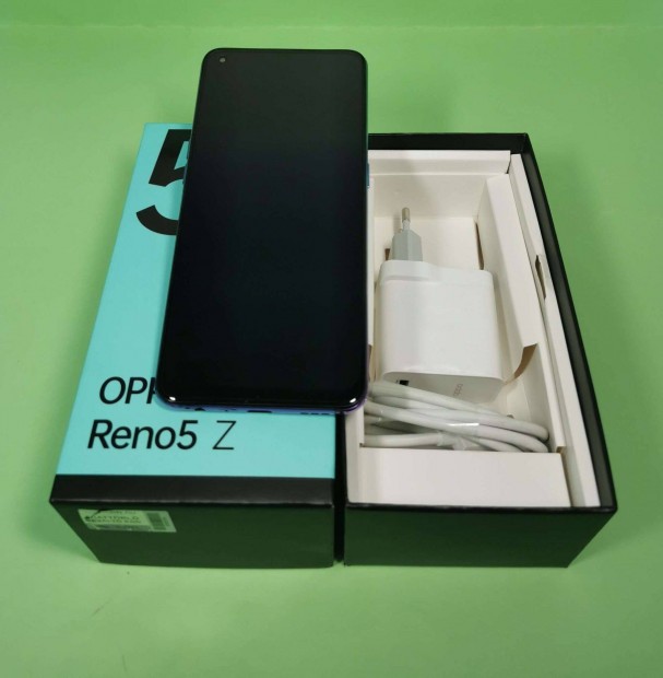 Oppo Reno 5 Z 128GB Kk-Lila Krtyafggetlen karcmentes mobiltelefon e