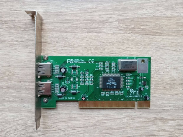 Opti 82c861 PCI-os, 2 portos USB 2.0 krtya