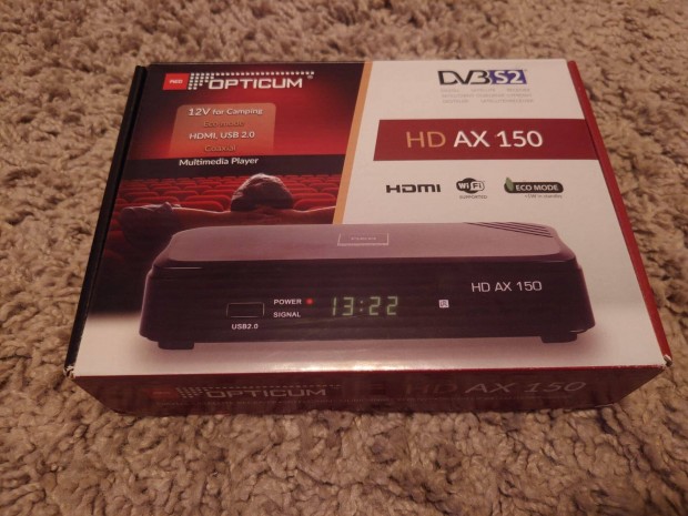 Opticum HD AX 150 digitlis fullhd mholdvev (DVB-S) s rgzt (PVR)