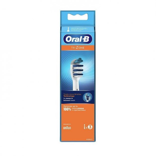 Oral-B EB30-3 Trizone fogkefe ptfej, 3db - fehr