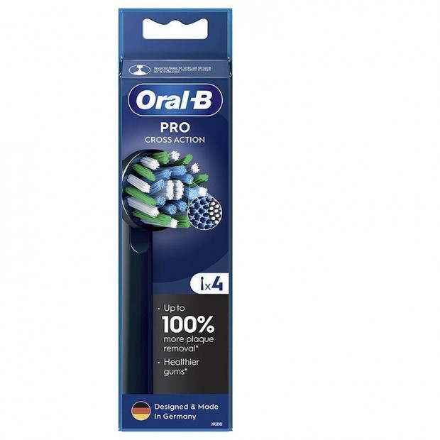 Oral-B EB50BK-4 Pro Cross Action fogkefe ptfej, 4db, fekete