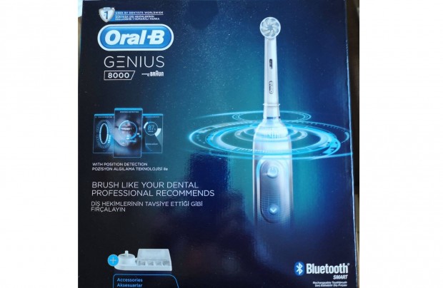 Oral-B Elektromos fogkefe - Genius 8000 Braun / j! Bontatlan csomag