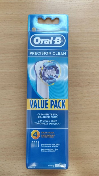 Oral-B Precision Clean elektromos fogkefe pótfej 4 db