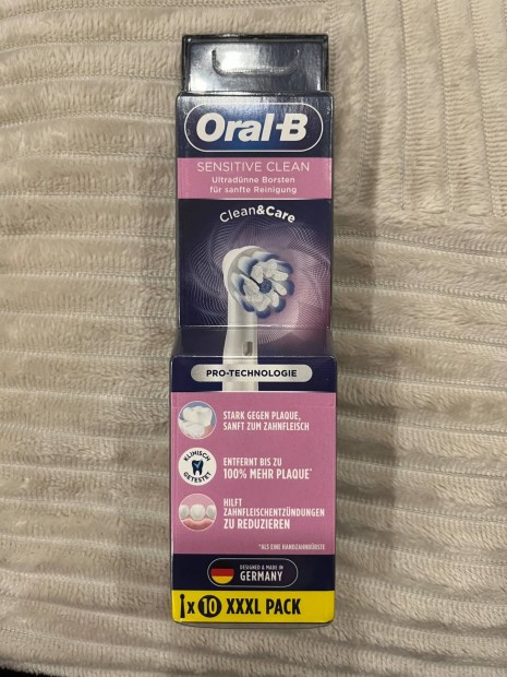 Oral-B Sensitive Clean Elektromos fogkefe ptfej 10db