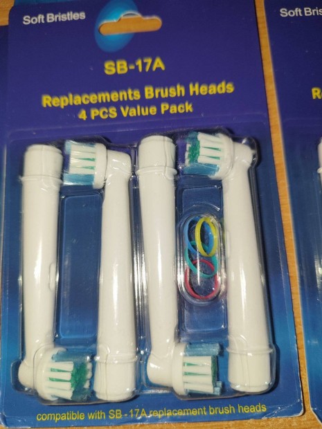 Oral-B elektromos Soft fogkefe fej 60db elad. Tipusa: SB-17A