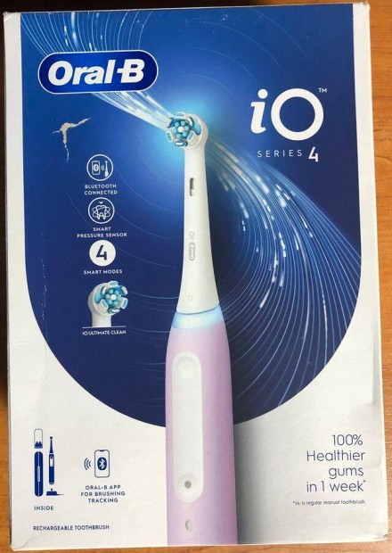 Oral-B iO Series 4 Elektromos fogkefe, levendula szn