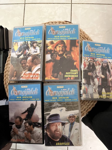 rangyalok 1,2,4,5,6 vhs film pakk Bud Spencer