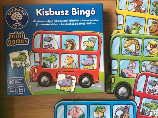 Orchard Toys Kisbusz Bingó társasjáték