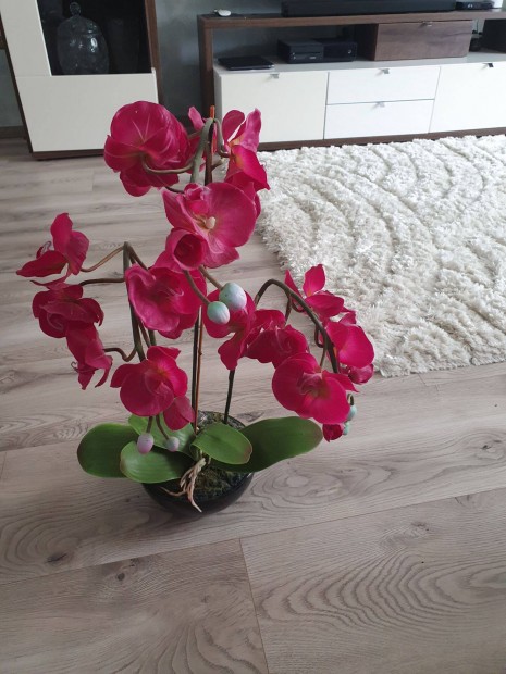 Orchidea művirag kaspóval 60-70cm magas