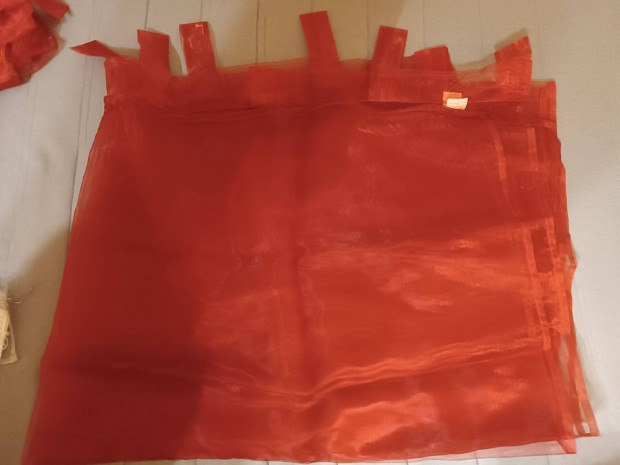 Organza tpus bord, piros fggny. 140 szles x240cm hossz fllel