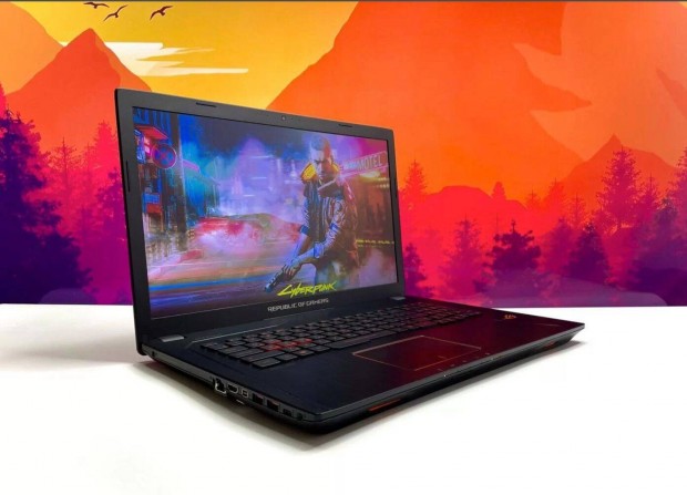 Óriás 17 colos Asus rog gamer laptop eladó Ryzen 5 1600 6 mag