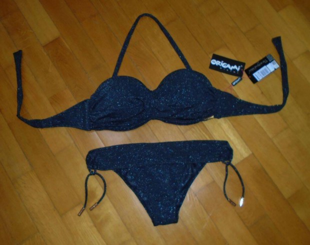 Origami minsgi csinos fekete bikini cmks! 42/85C(80D)