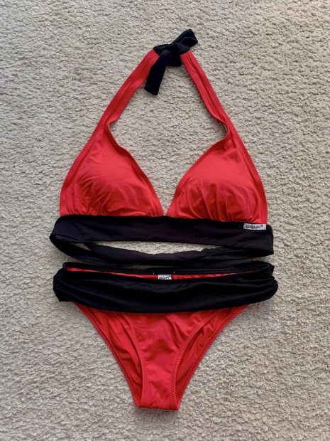 Origami piros/fekete bikini L/42