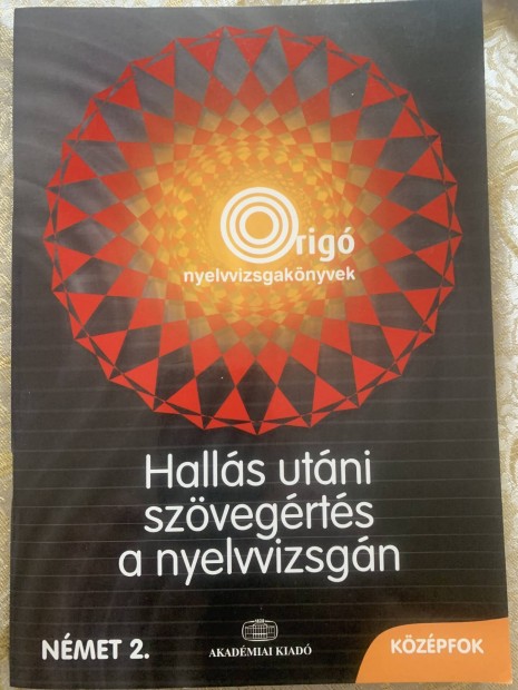 Origo Halls utni szvegrts a nyelvvizsgn nmet 2 kzpfok