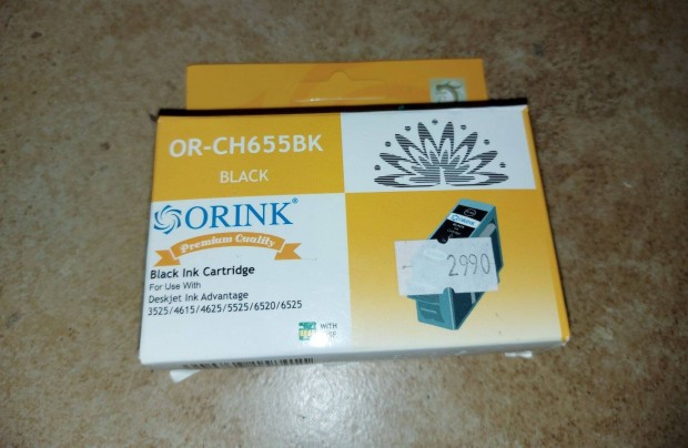 Orink or-ch655bk black ink cartridge nyomtat patron 2990Ft