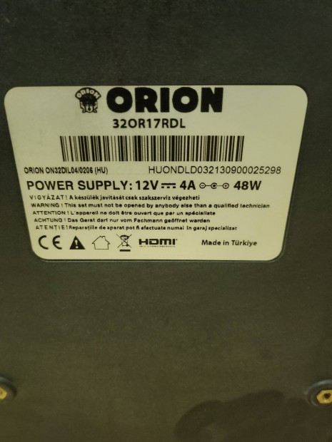Orion 32"colos LCD Tv eladó!
