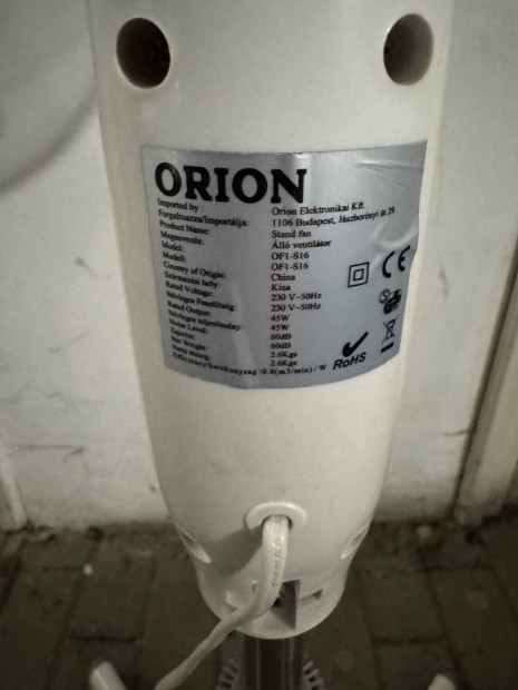 Orion OF1-S16 ventiltor