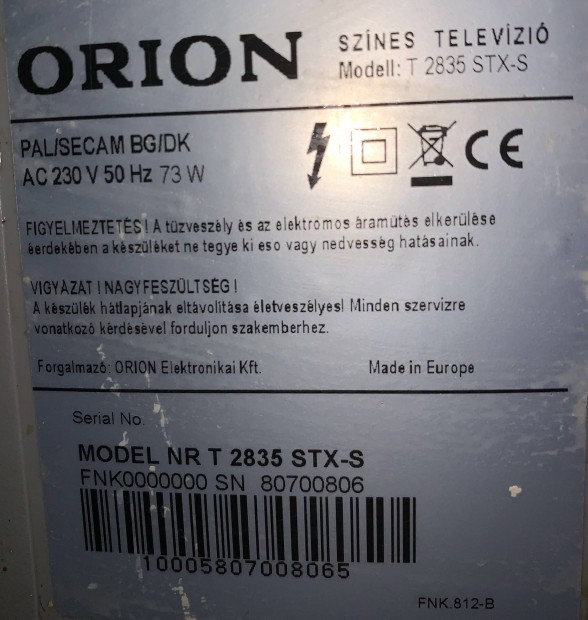 Orion tv........