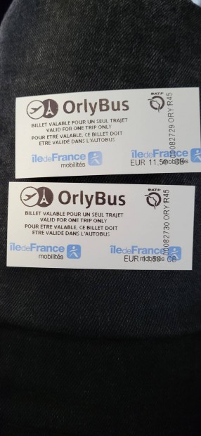 Orly Bus jegy Prizs