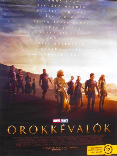Örökkévalók Marvel mozi film plakát poszter