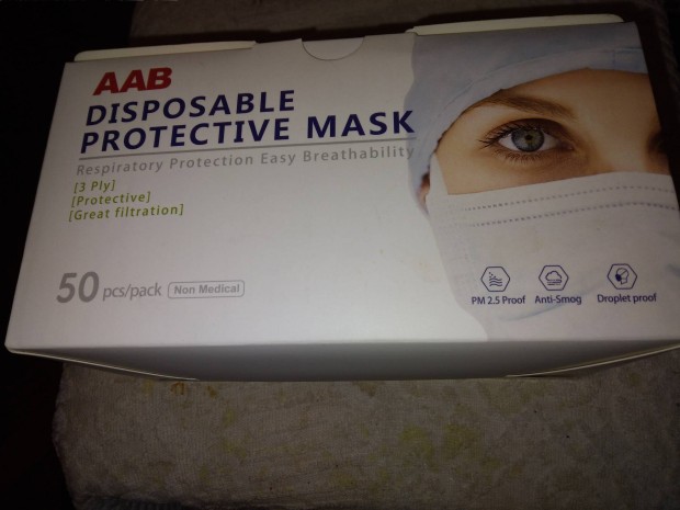 Orrot �s sz�jat eltakar� orvosi maszk.50 db.