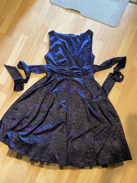 Orsay lila-fekete alkalmi ruha S mret 