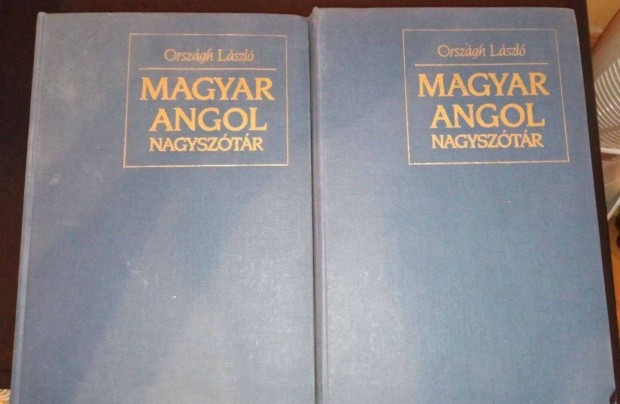Országh László Magyar Angol nagyszótár 1-2 eladó