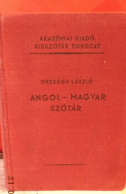 Orszgh Lszl: Angol - Magyar kissztr